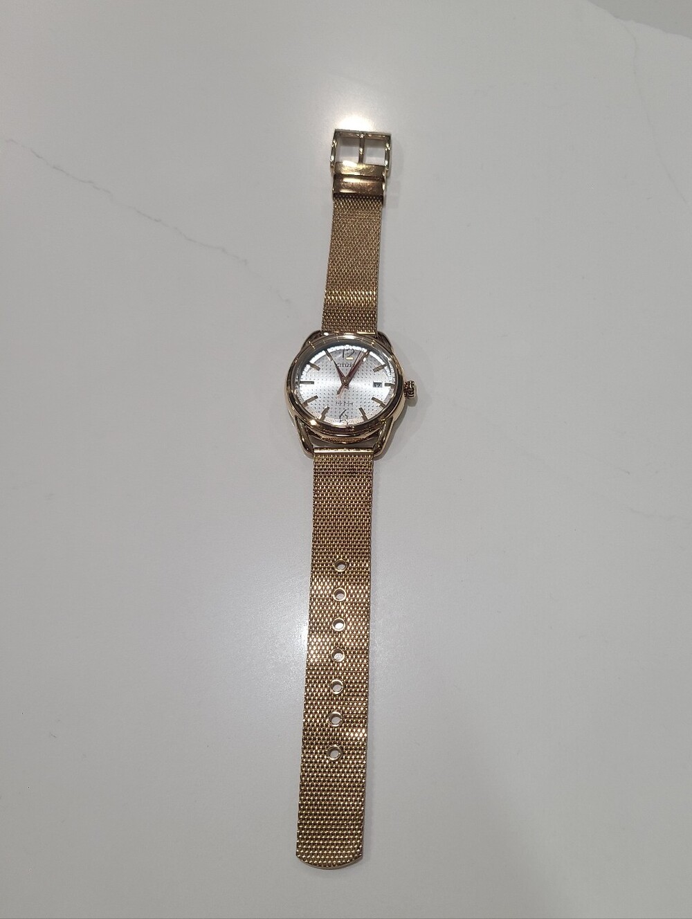 EUC CITIZEN WOMEN'S GOLD J810 WATCH ECO-DRIVE FE6083-72A - Picture 7 of 16
